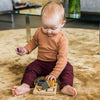Zopa szilikon és bambusz formaberakó játék