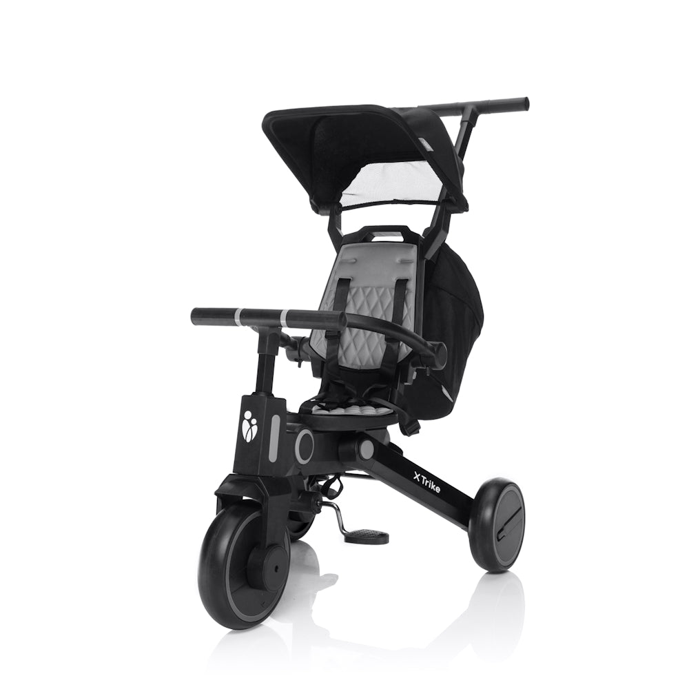 Zopa tricikli - X Trike tolókarral Lunar Grey - Játéktündér webáruház