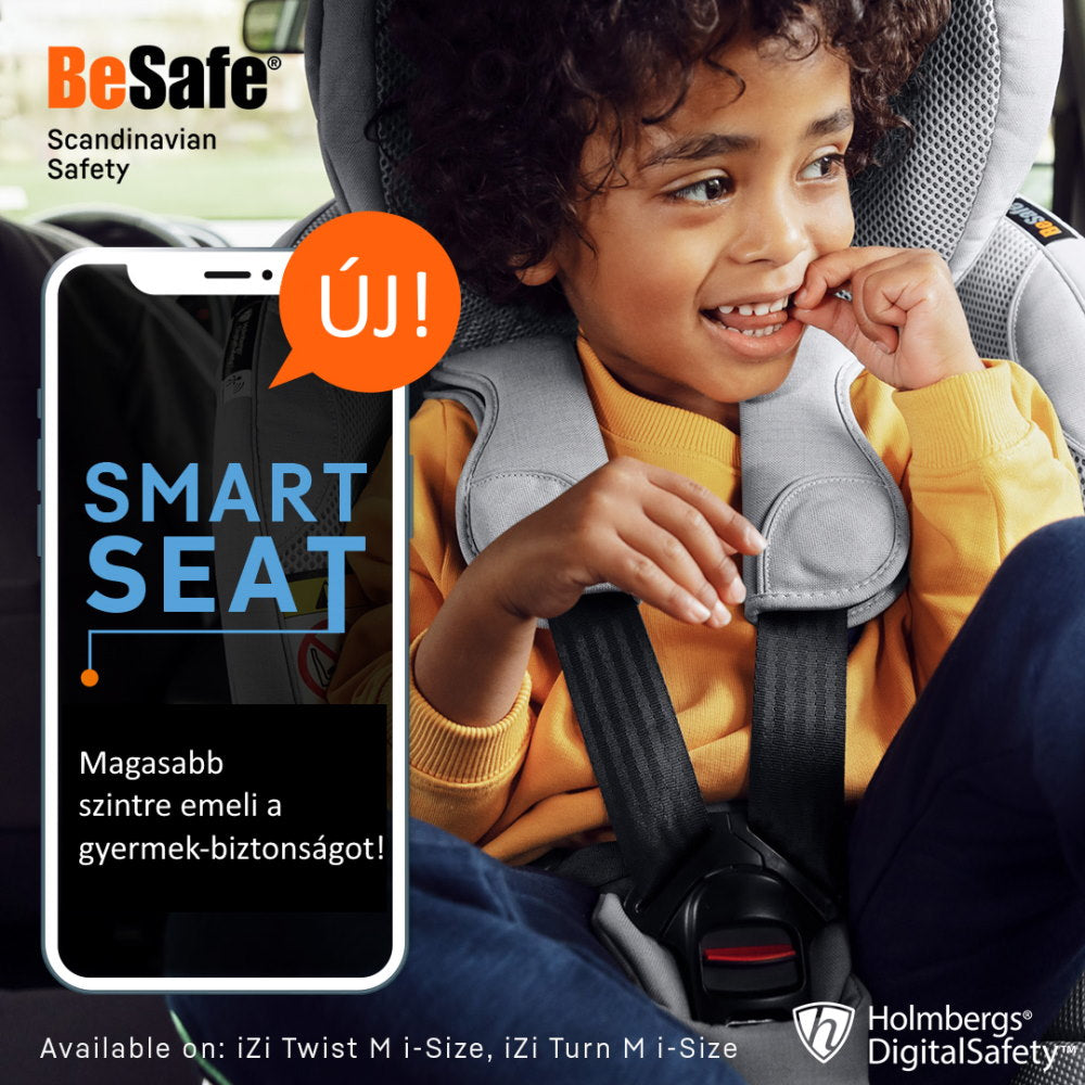 BeSafe gyerekülés iZi Turn M i-Size ISOfix 61-105 cm Metallic Melange - Játéktündér webáruház
