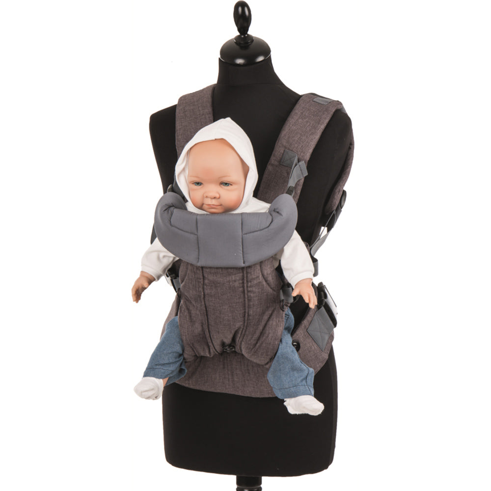 Fillikid kenguru Walk max 15kg W-05-07 melange szürke - Játéktündér webáruház